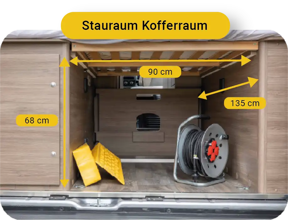 Carado CV600 Kofferraum