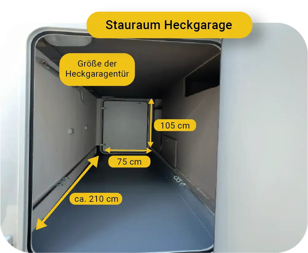LMC Tourer Heckgarage