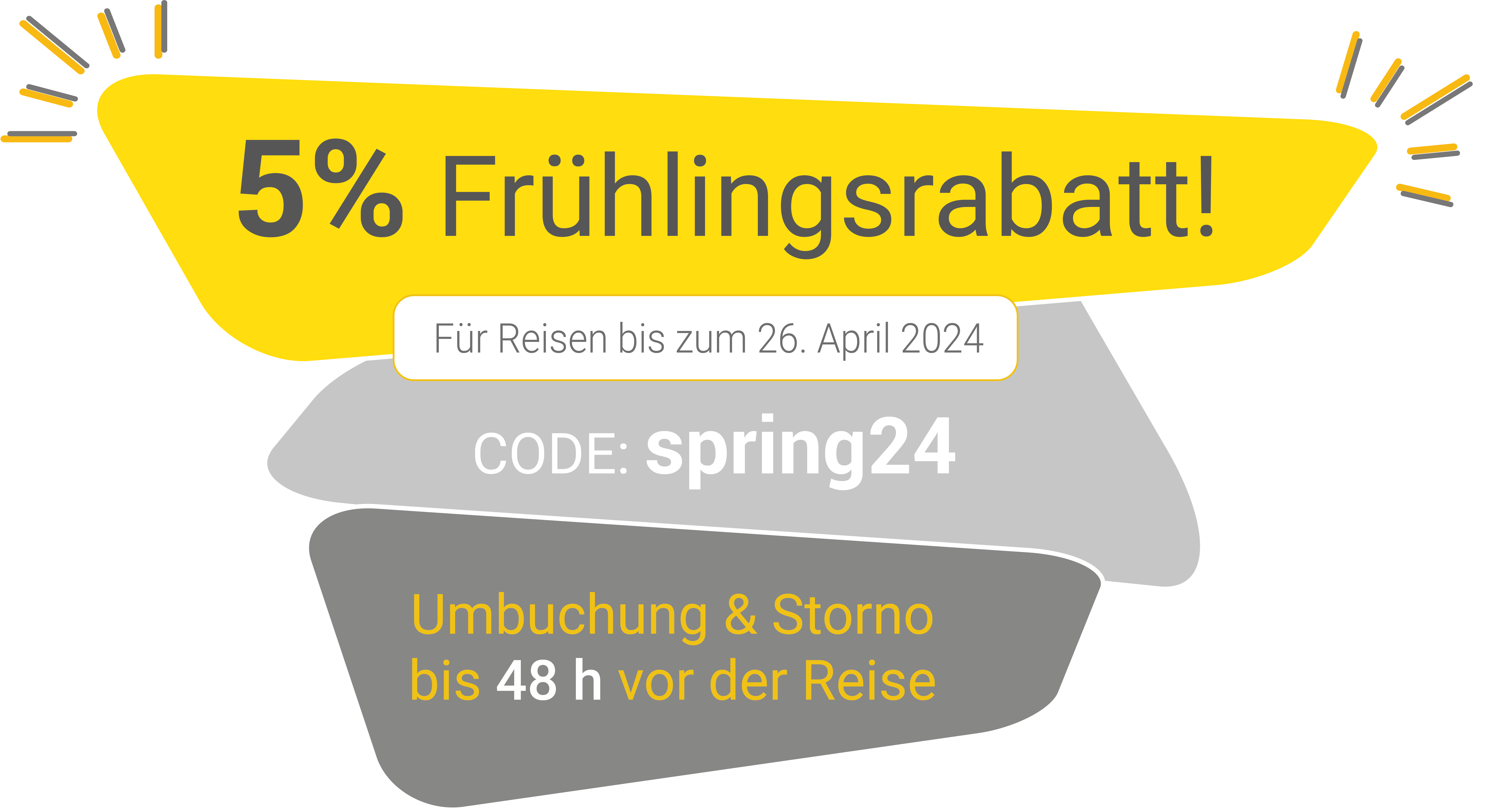 Infografik zum Frühlingsrabatt Code "spring24"